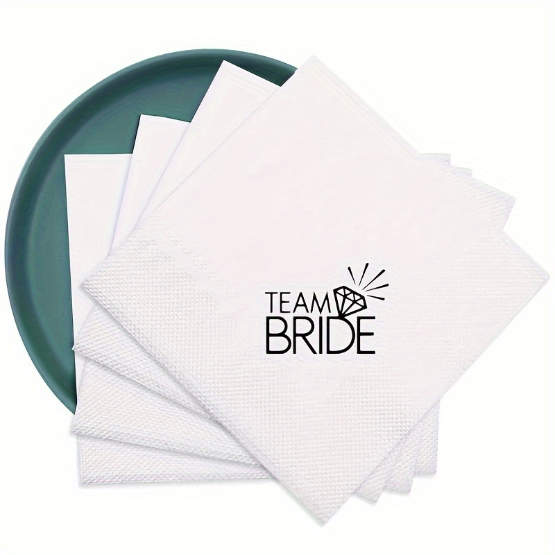 

20pcs, /bride To Be Napkins, Wedding Table Decorations, Engagement Dinner Decorations, Shower Party Supplies, Creative Wedding Decorations, Wedding Party Souvenirs