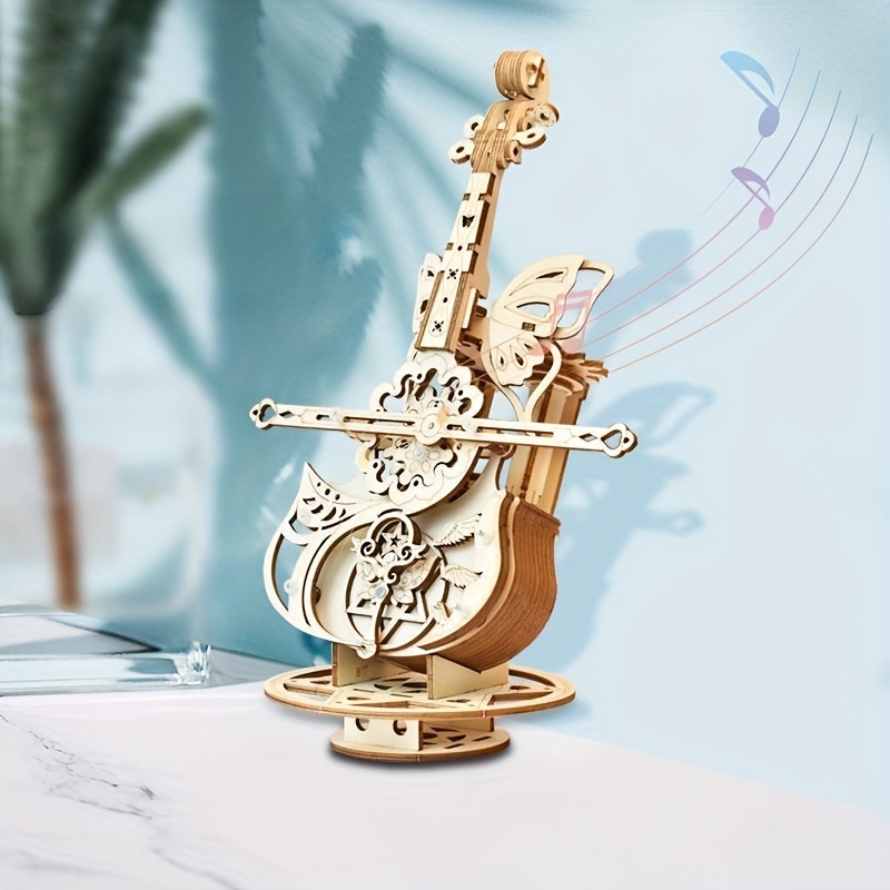 

1pc Handmade Music Box Wooden Model - Puzzle