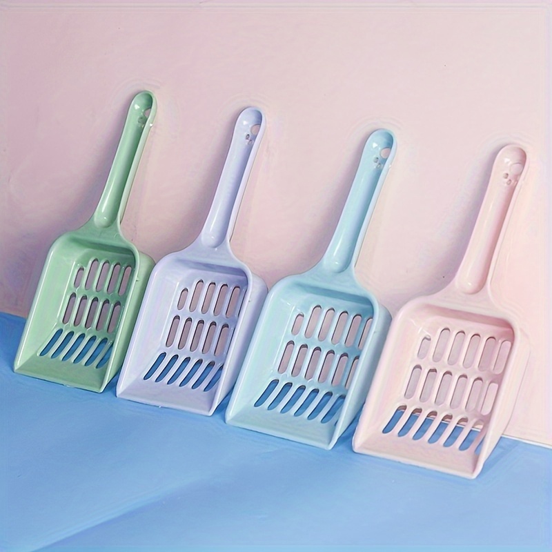 

1pc Pet Poop Scooper, Plastic And Portable Cat Litter Scoop Cat Litter Shovel For Cat Litter Box, Pet Cleaning Supplies