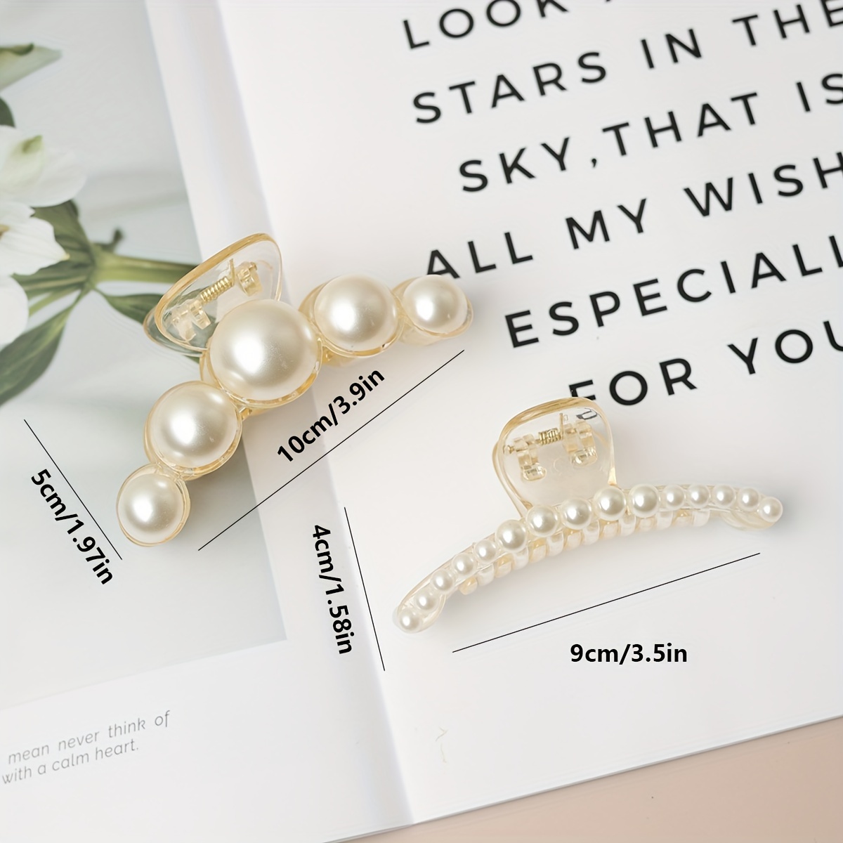 Sky Pearl Clips Set of 2