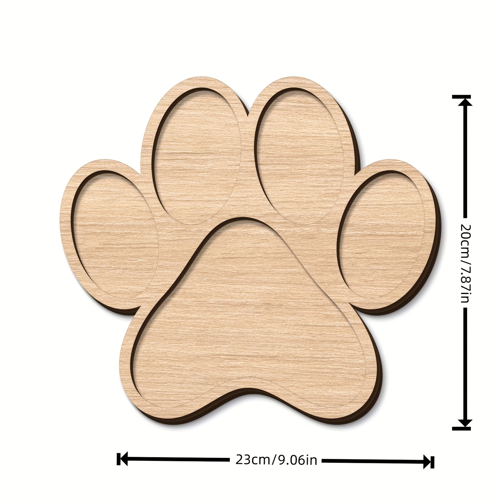 TEMU Vassoio in legno 2D piatto e pratico, design in legno , per posizionare caramelle e dessert, molto per la decorazione della per feste del