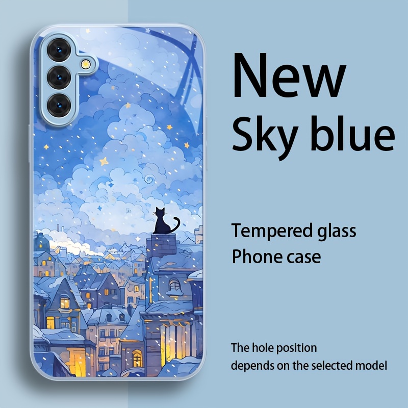 TEMU Phone Case: Fashionable, Versatile, And Durable Glass Phone Case For Galaxy A05, A05s, A06, A14, A15, A16, A22, A23, A24, A25, A32, A33, A34,