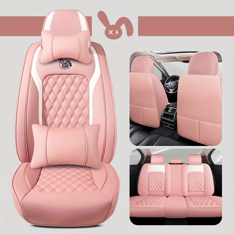 

Goddess Exclusive Five-seat Car Cushion, 4 Seasons Universal Pu Leather Seat Cover, Full Wrap, Wear-resistant, Comfortable Seat Protection Cover