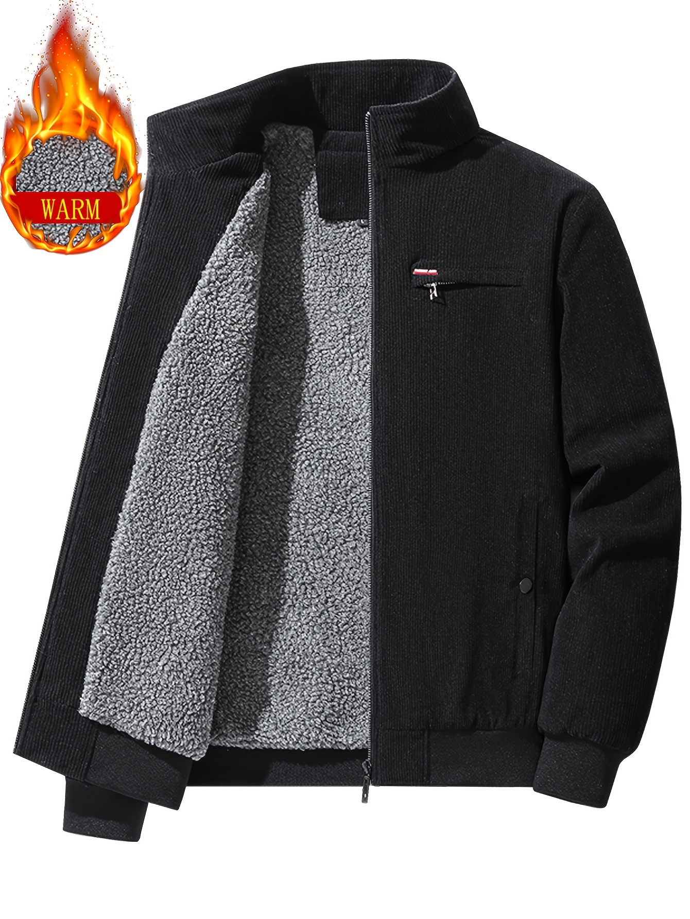 Heren Bomberjack Met Opstaande Kraag, Overgangsjack Voor De Herfst Casual Sportjack Donkerblauw Dunkelblau