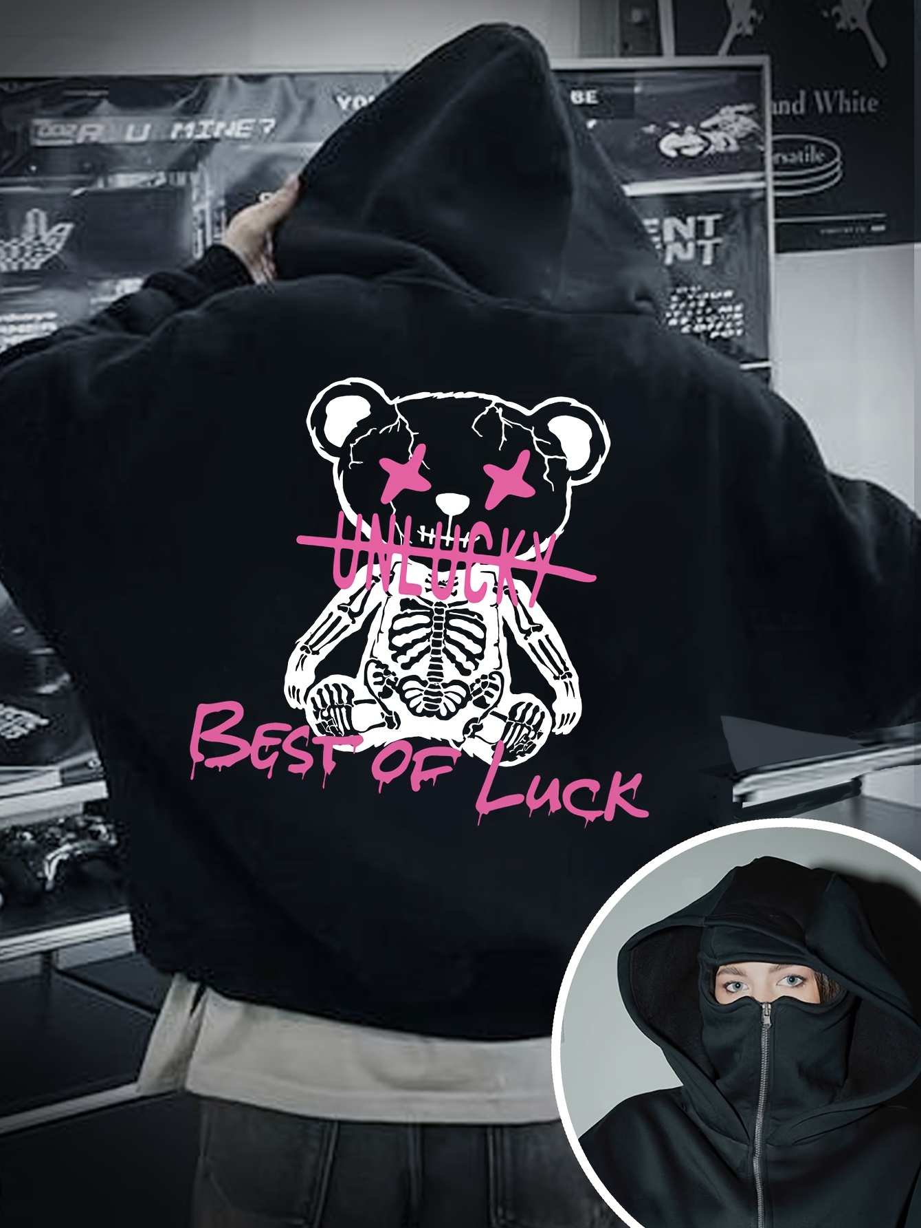 bear hoodie sold on Temu United States