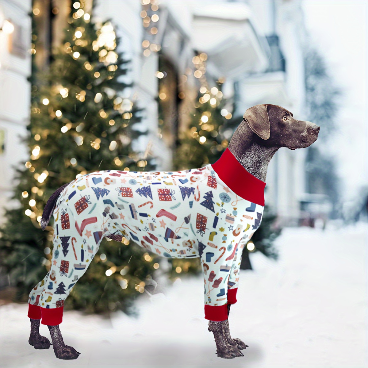 

Dog Sweaters For Large Dogs, Christmas Winter Warm High- And Thick Pet Clothes, Puppy Jumpsuits, Fleece Dog Pajamas Outfits, Dog Sweaters For Extra Large Dogs