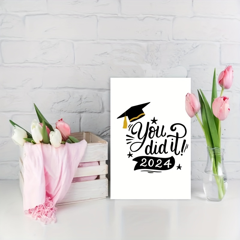 

1pc, Interesting Graduation Card, Support Card, Encouragement Card, Congratulations Card, Small Business Supplies, Thank You Card, Gift, Card, Unusual Things, Gift Card