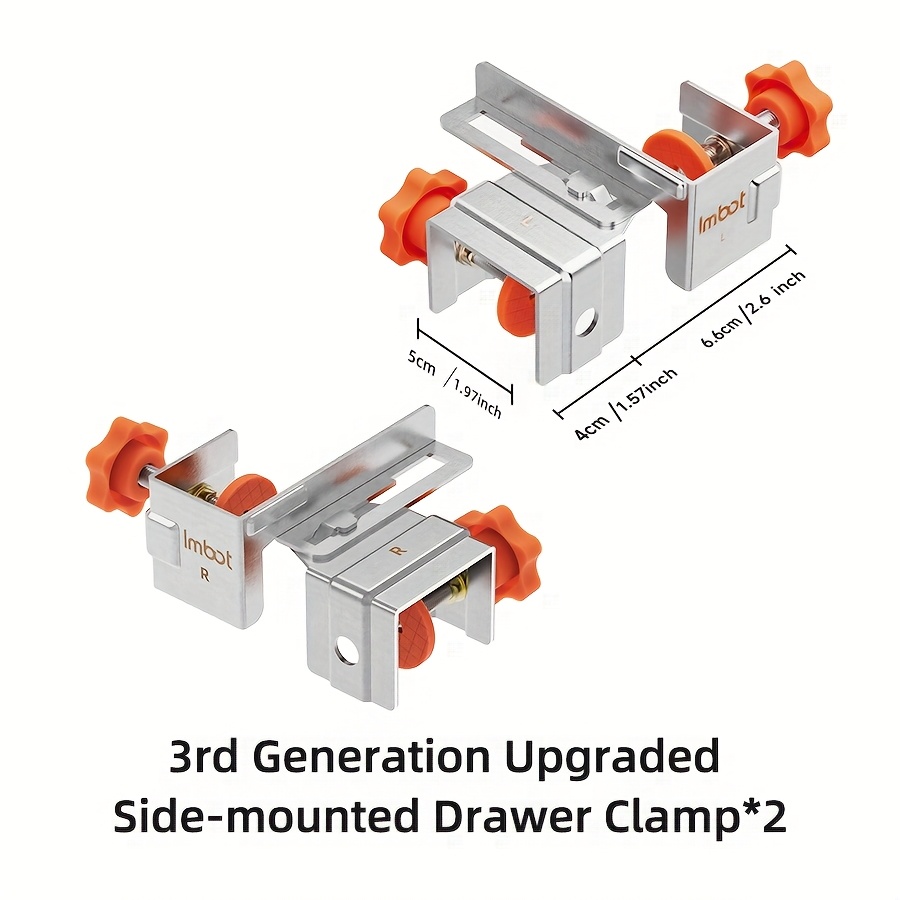 TEMU Imbot Newly Designed Stainless Steel Side Drawer Clamp With Adjustable Inner And , Stainless Steel Corner Clamp Set With 90 Degree Right Angle