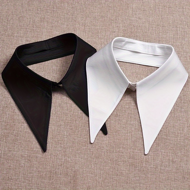 

Chic Detachable White Pointed Collar - Collar For Sweaters, Hoodies & Shirts, Machine Washable Polyester