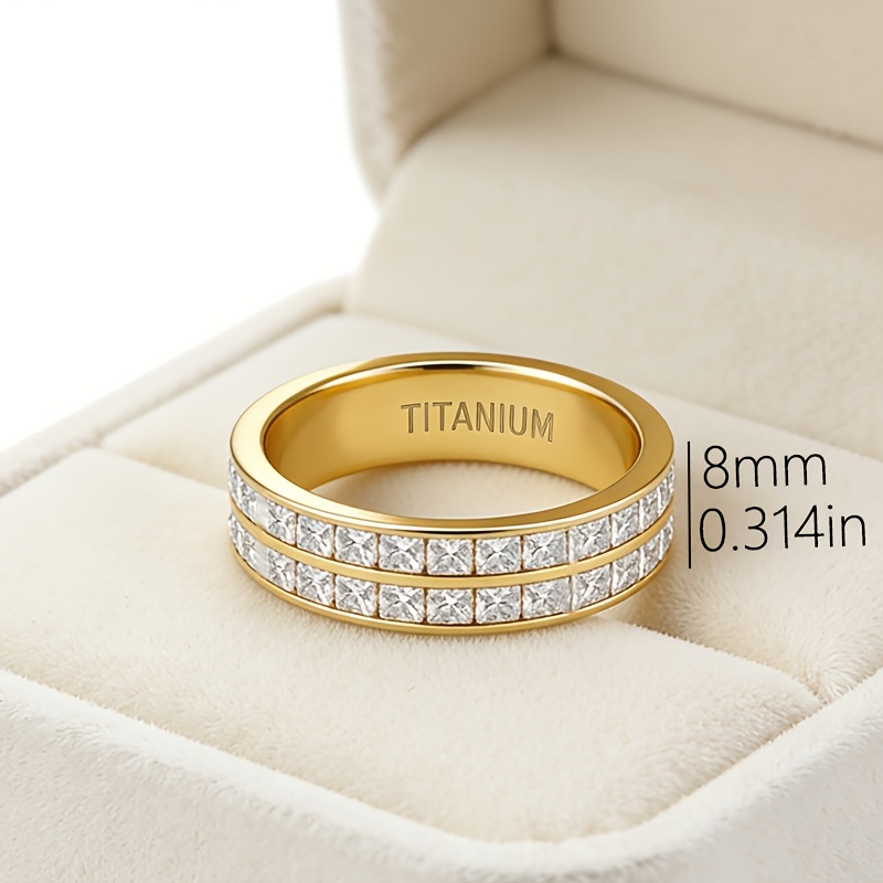 Gold Titanium Ring - Imagen 2