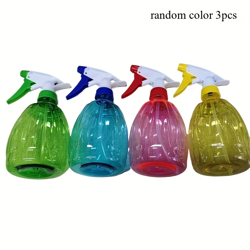 3pcs 500ml Spray Bottles Gardening Tools Candy-colored Hand Pressure Spray Bottles 500ml Plastic Spray Bottles (random Colors)