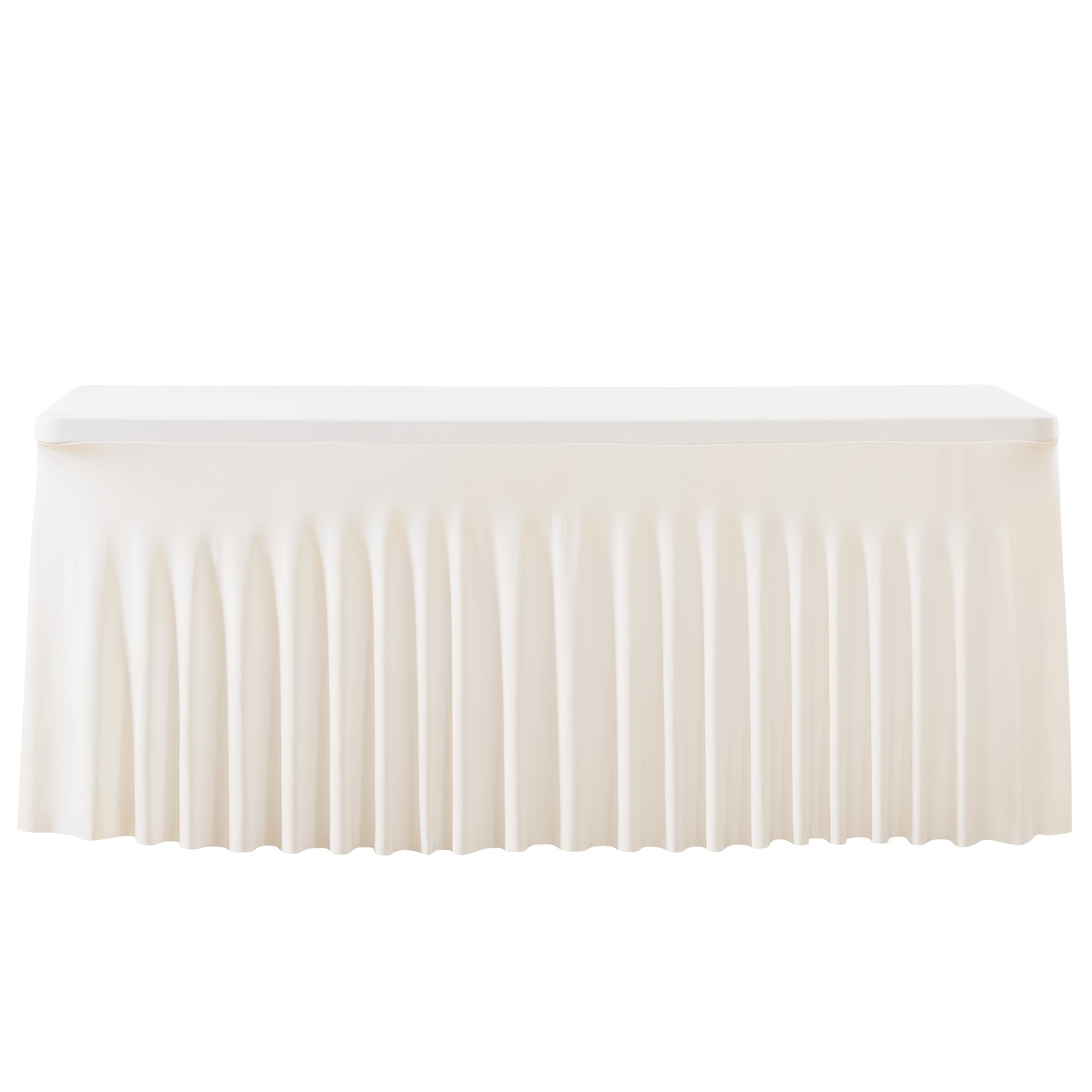 Image of 6-foot Rectangular Party Tablecovers, Made Of Fine-textured Fabric With A Smooth, Draping Drape, Perfect For Weddings, Birthdays, Gatherings, And Versatile Decorative Backdrops.