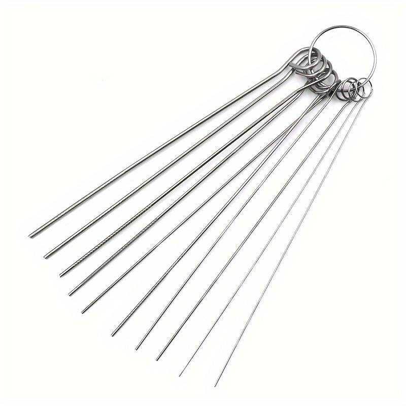 10/30pcs Stainless Steel Shower Head Cleaner Needles Set - Manual Non-electric Clog Remover For Household & Outdoor Use