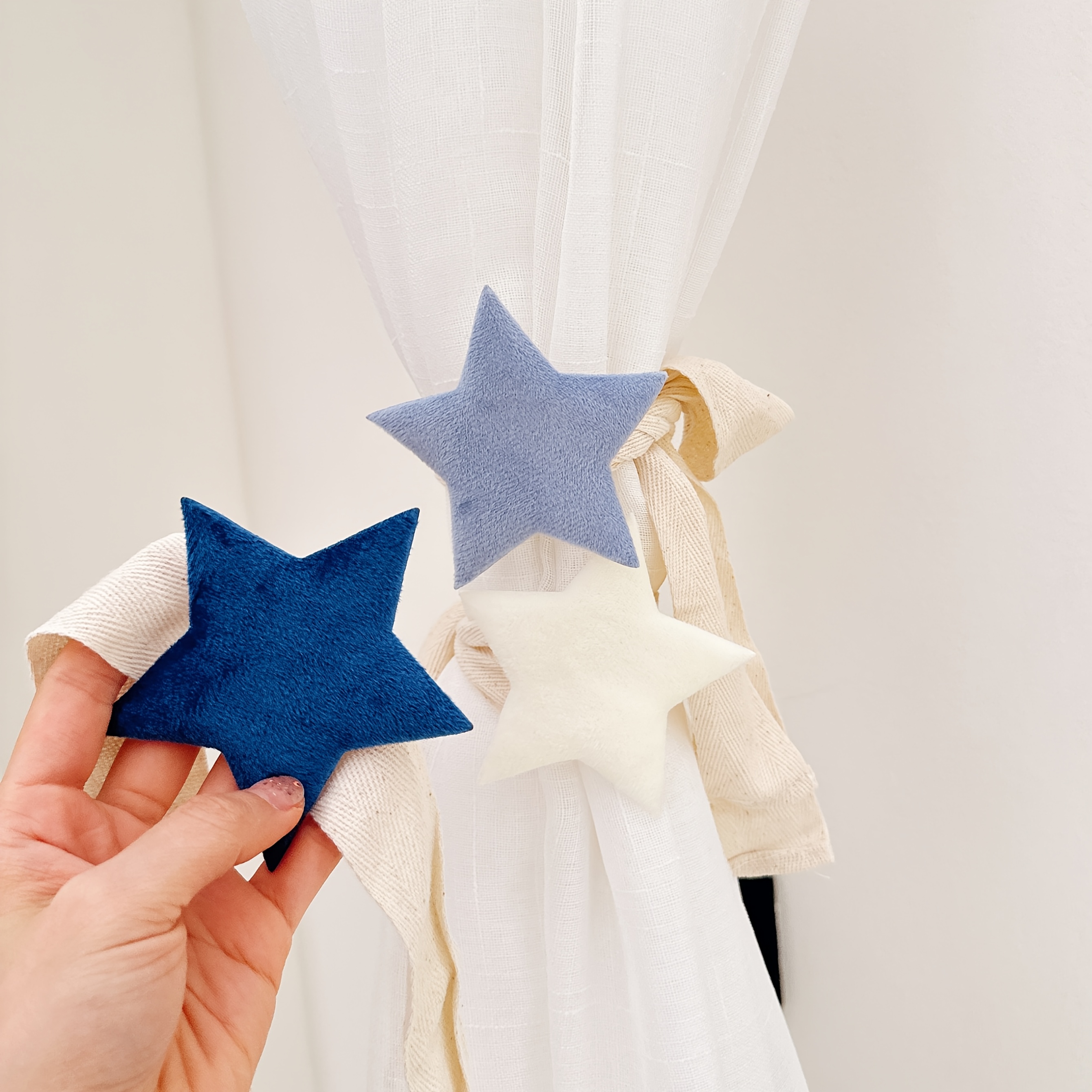 Big Star Curtains Tie-Back for Bedroom Drapes