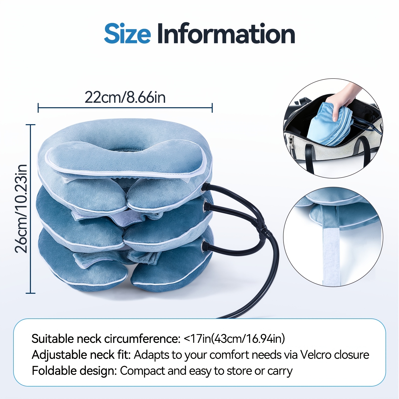 TEMU Babaka 1pc Inflatable . The Airbag Has Strong Pulling And Stretching Force, Providing 360° Full. Lightweight And Portable. Suitable Fortravel, ,