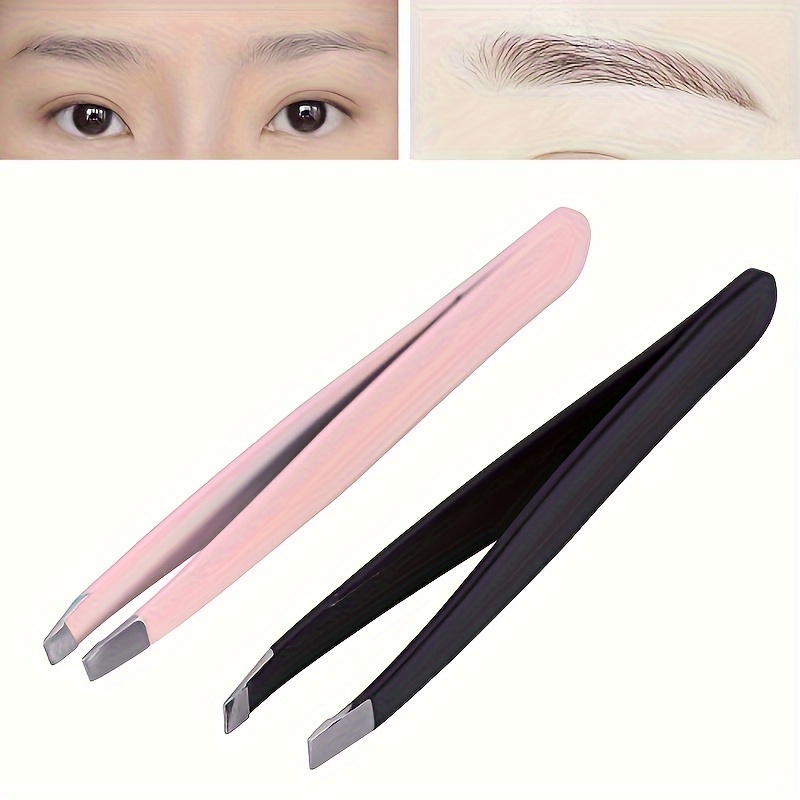 

Precision Stainless Steel Eyebrow Tweezers - Ergonomically , Rust-resistant, Easy To Remove Hair And Shape, Suitable For Home Use