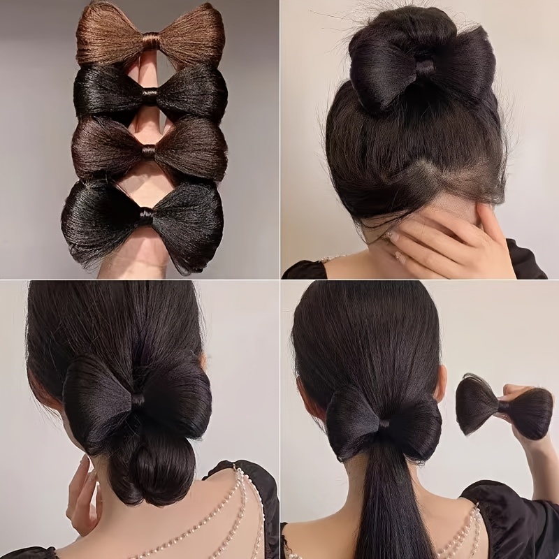 

Pince à Cheveux Nœud Y2K pour Queue de Cheval Bob des Femmes, Pince à Bec de Canard pour Hanfu 1pc