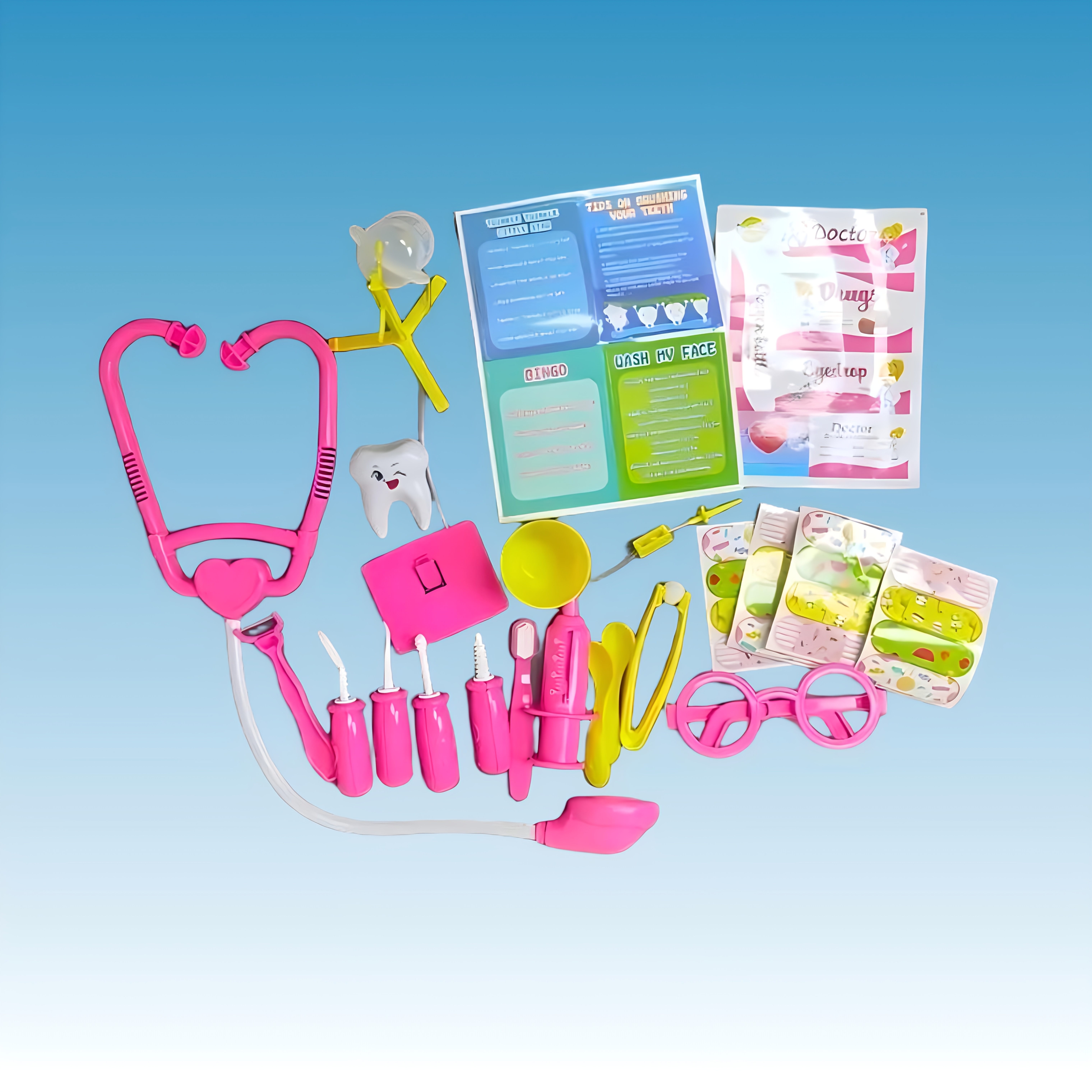 Roze serie doktersspeelgoed voor kinderen