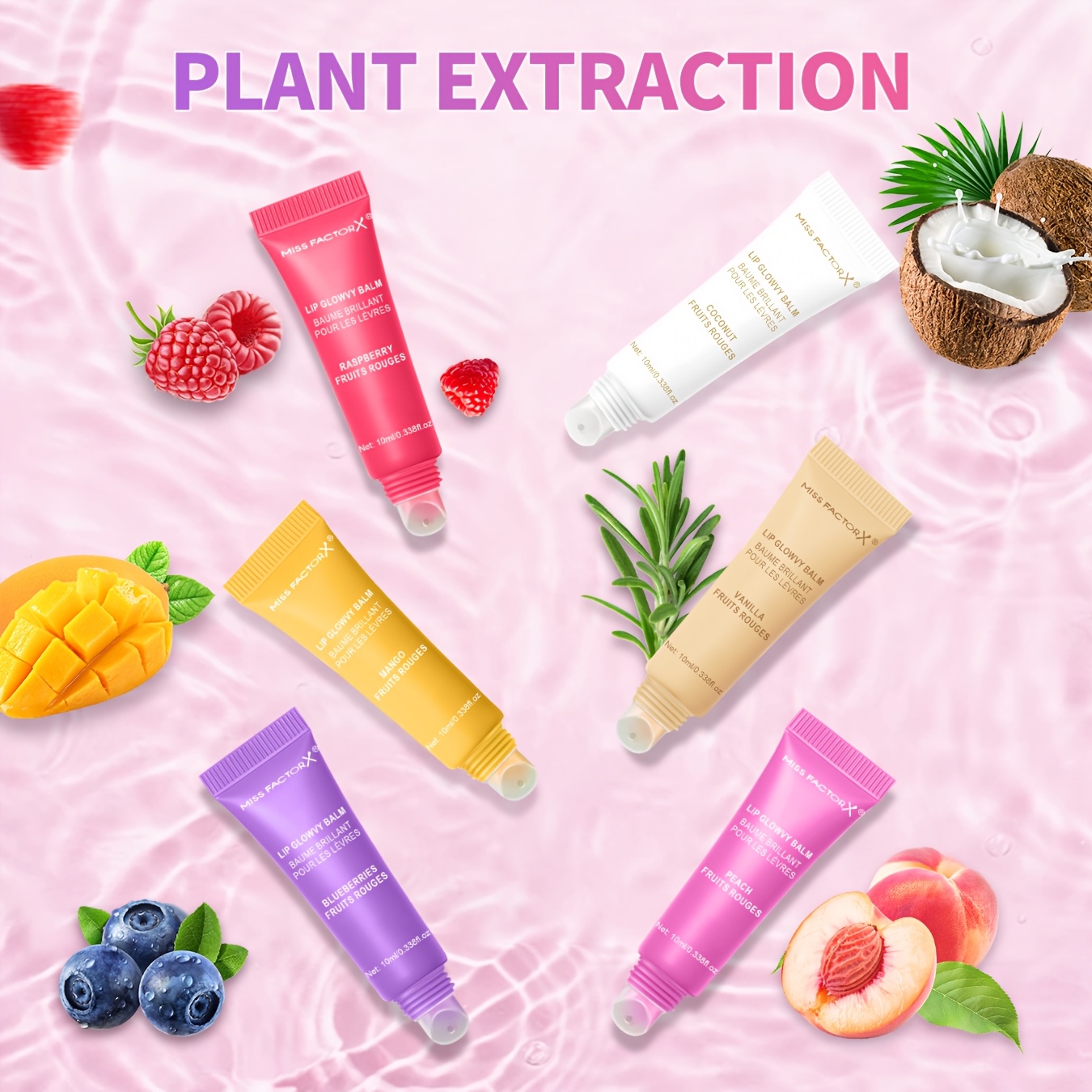 24pcs/Box 6 Flavors Moisturizing Lip Gloss - Nourishing, Non-Greasy, Long-Lasting Shine for Dry Lips, Women'S High-End Gift Set - Image 5