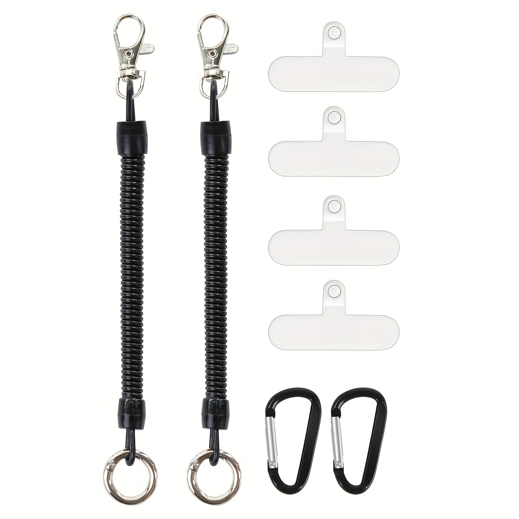 TEMU Conjunto de 8 piezas de cordón para teléfono móvil antirrobo con botones para esquí al , senderismo, ciclismo, pesca, escalada en roca, adecuado