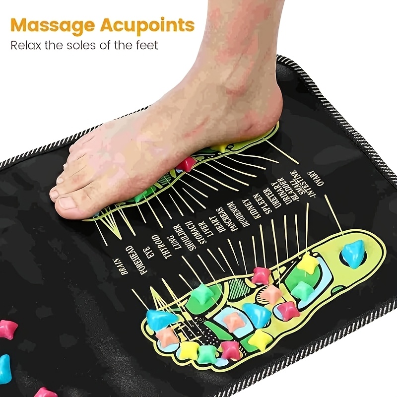 

Foot Reflexology Massager Tool Acupressure Mat Acupuncture Massage Mat Deep Tissue Muscle Massage Arch Heel Reflexology Tool