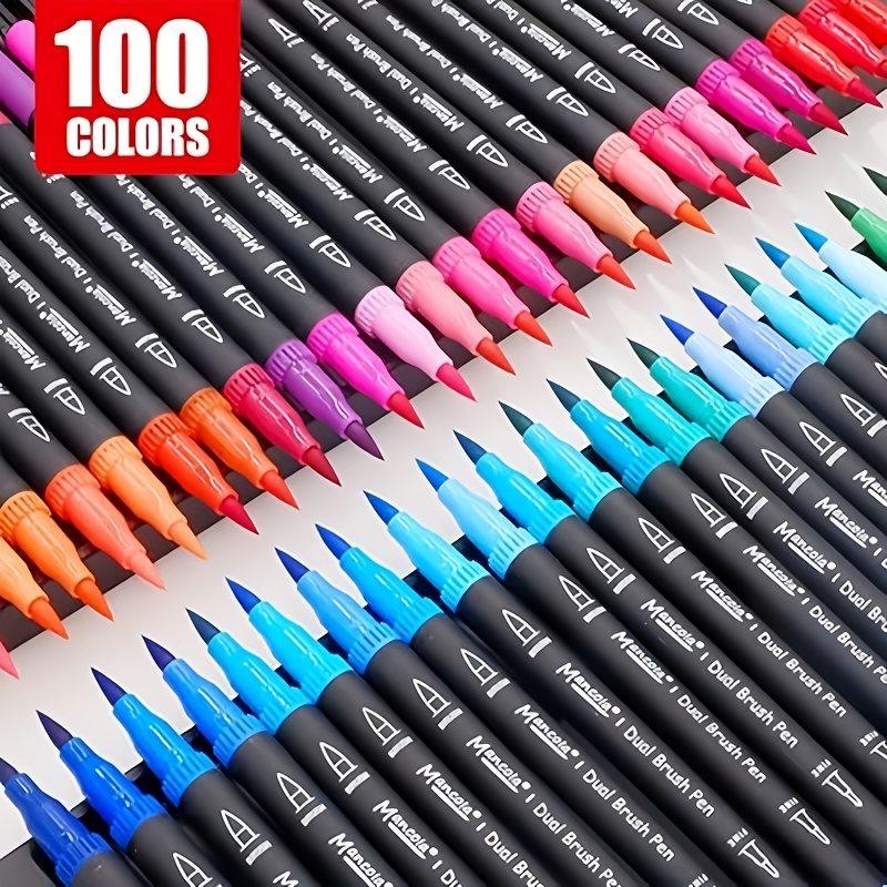 

48-color Marker Pens Set - Fine & Tips For Coloring, Bullet Journaling, Note , Planning, Art - Waterproof, Non-toxic, Ideal For Artists, Students, Hobbyists,