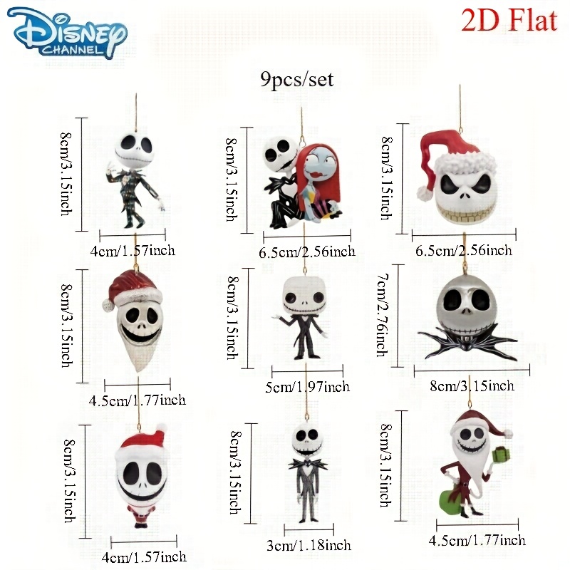 2d plat 9 pièces/ensemble cauchemar noël jack - Temu France