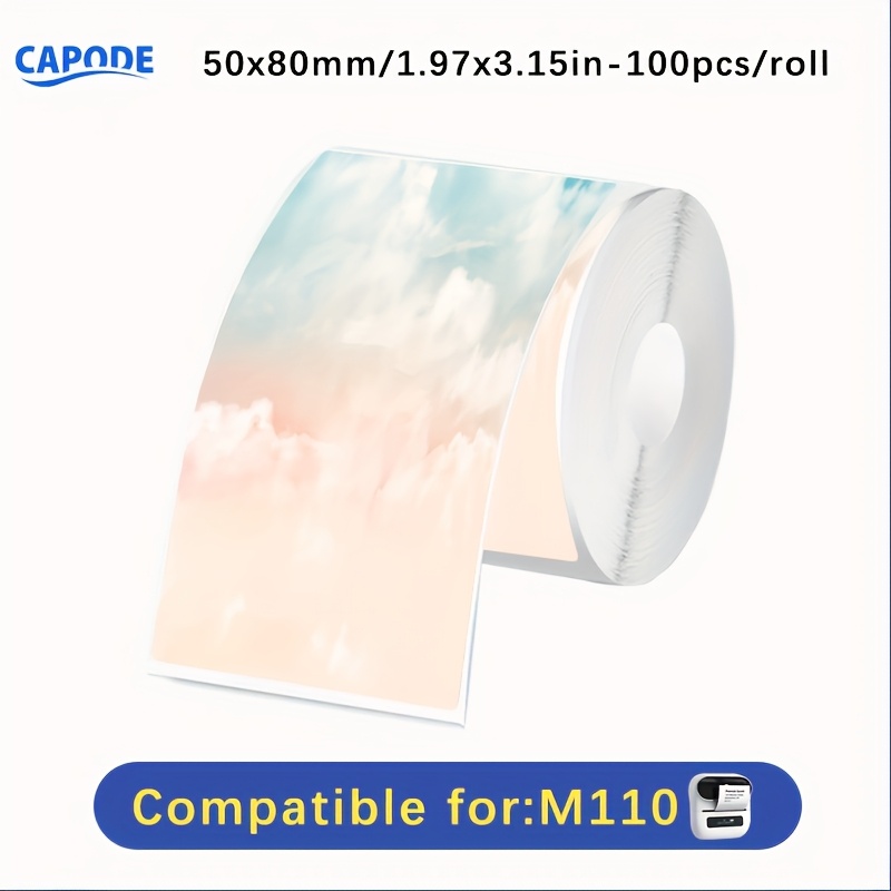 TEMU 1 Roll Stickers, Various Patterns Available, Find Your Favorite Design, Square Label Sticker Roll - 50x50mm Self-adhesive Paper Labels,