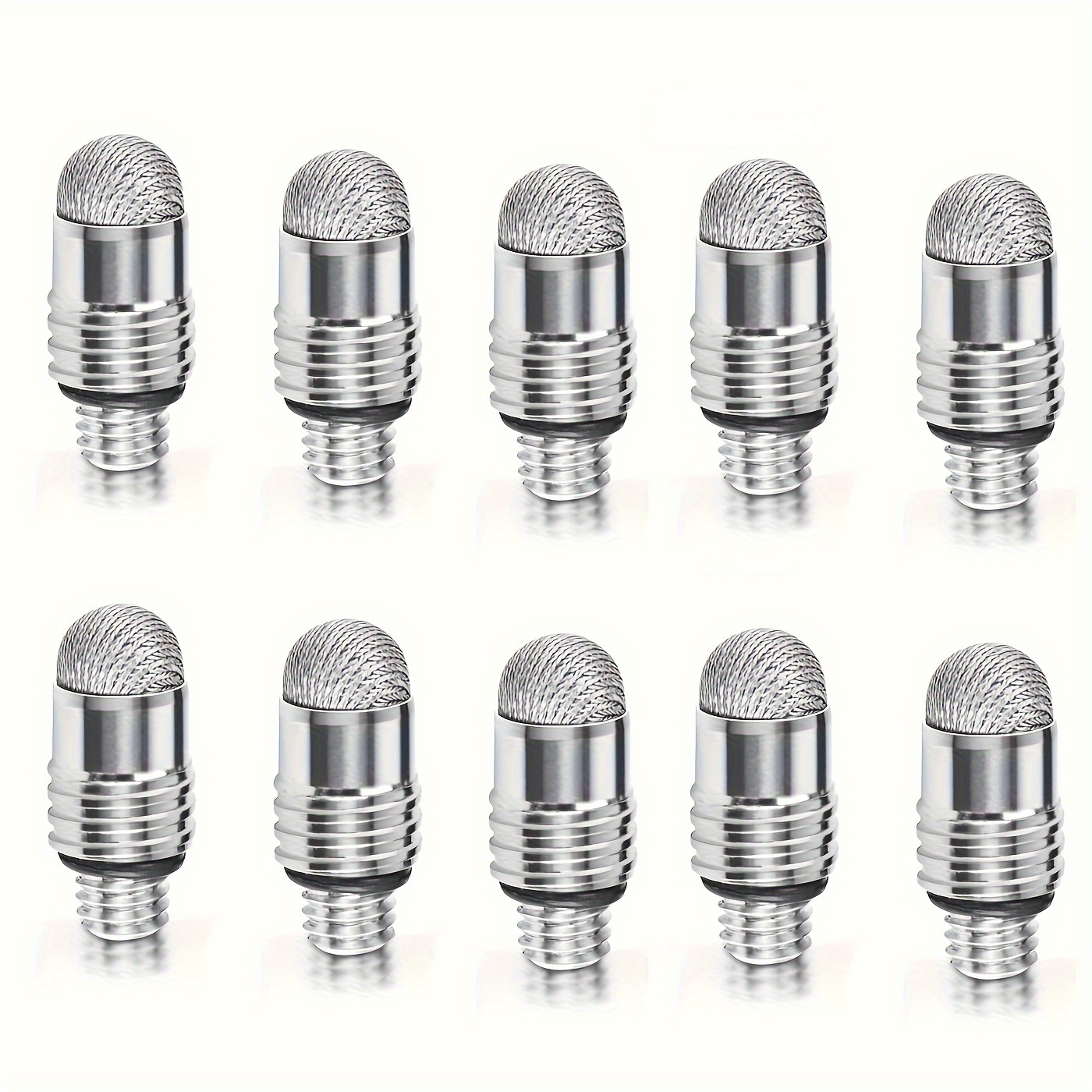 TEMU Fiber Mesh Tips For Stylus(5/10pcs), Capacitive Touch Screen Pen Ends, Accurate Sensitive Pencil Nibs For Smartphone Tablet Replacement Tip,