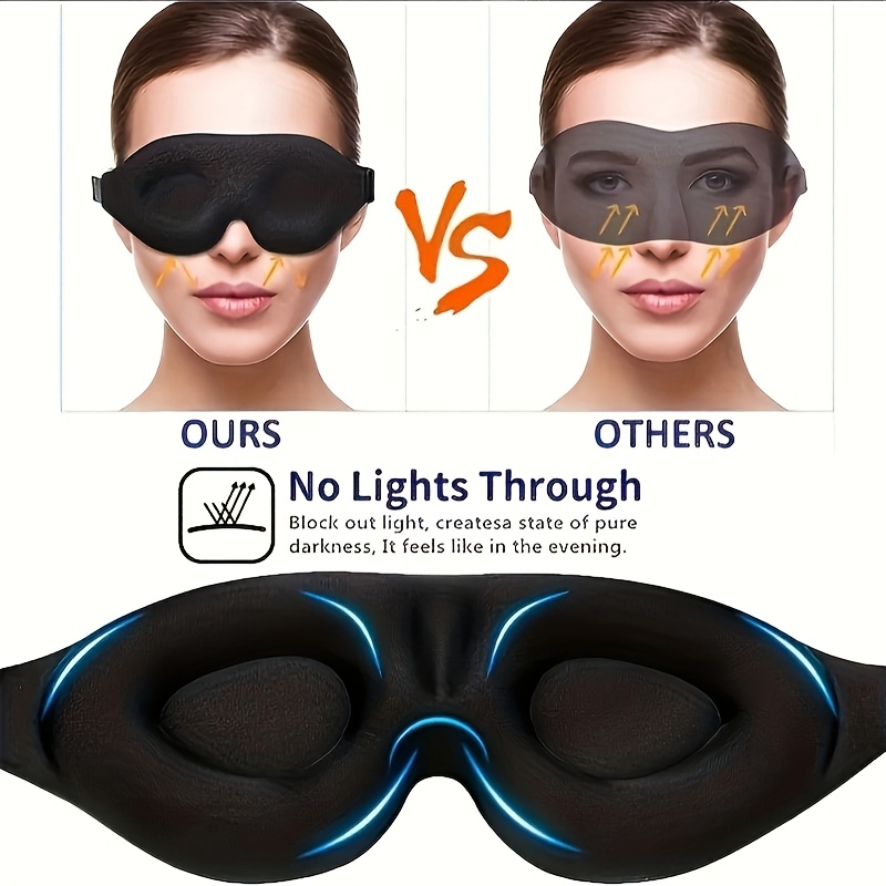 3d contour cup sleep mask for men and women adult sleep mask light blocking   night mask suitable for travel meditation     dye free suitable for all light beige types fathers day mothers day gift Product details 2