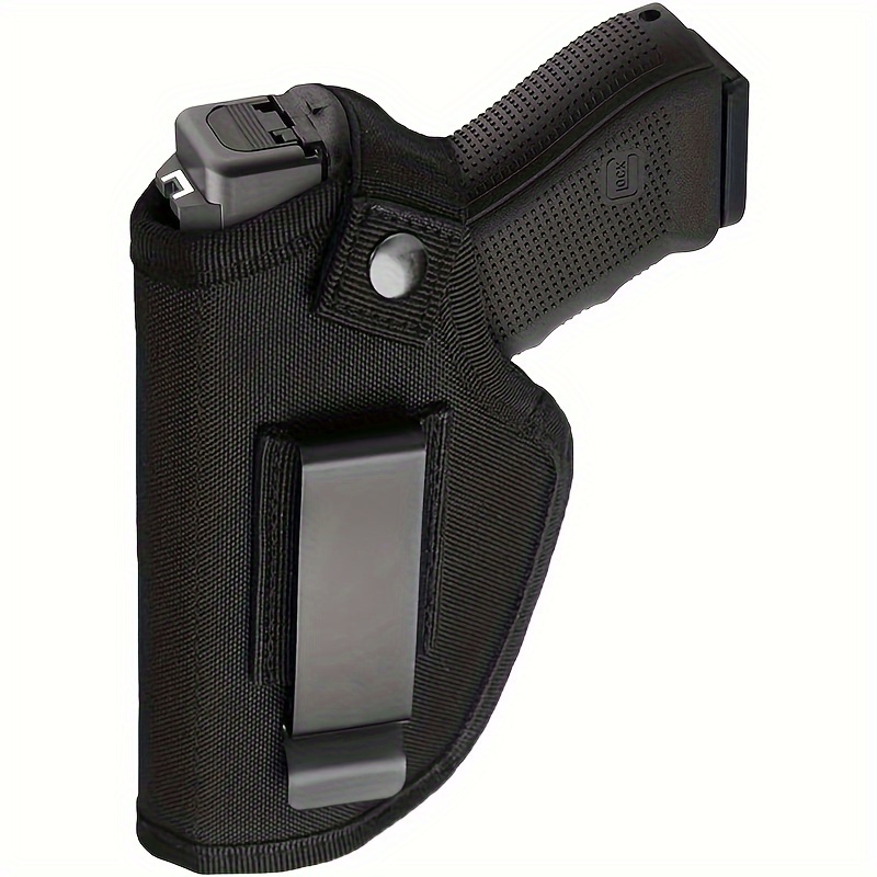 Lot 2 Étuis Holster Ceinture Tactique – Port Dissimulé Gauche/Droite, Clip Métal Robuste – Compatible Petites & Grandes Armes De Poing, Chasse, Sport & Tir