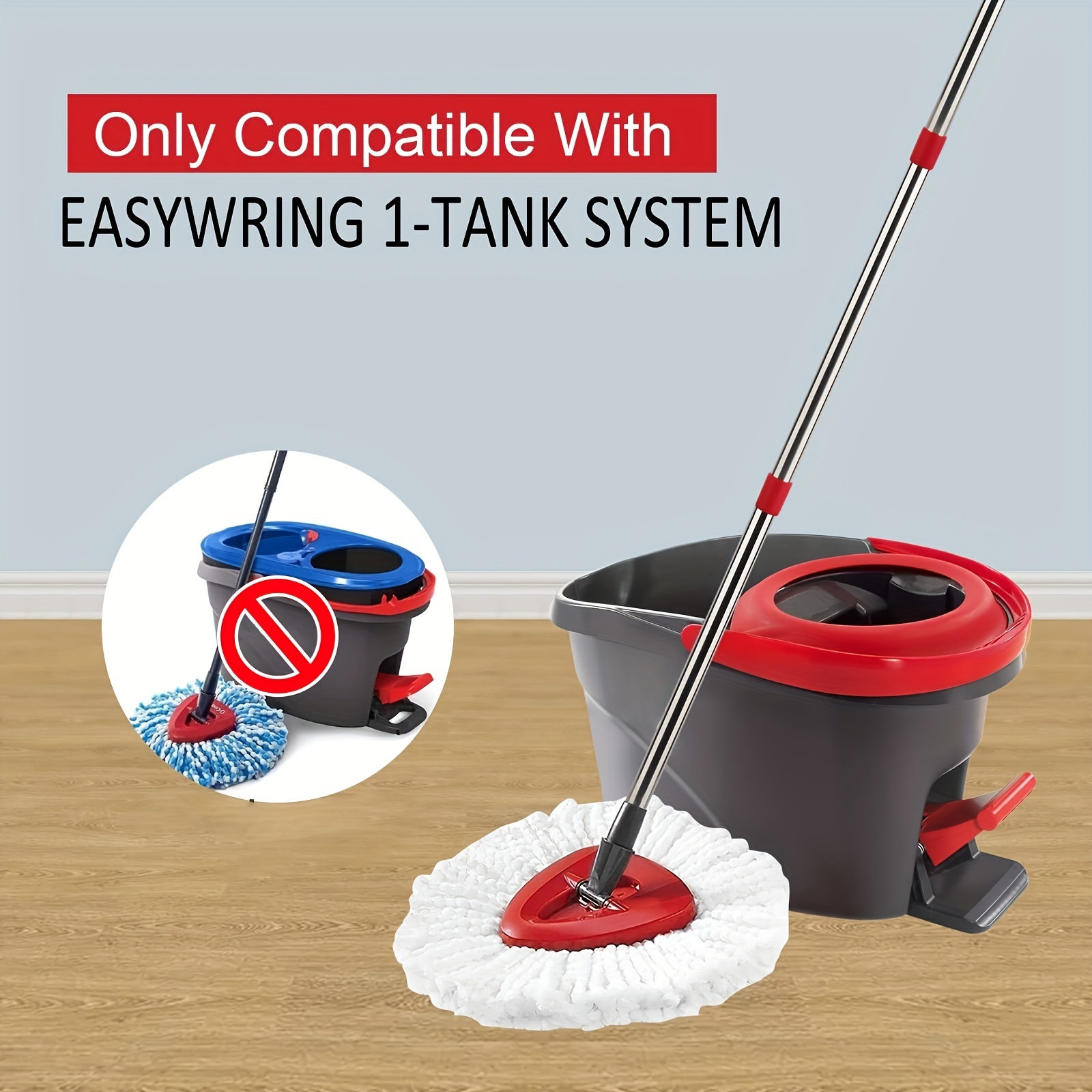 

1 Set Rotating Mop Kit, Including 2 , 30-58 - Cleaning Accessories, Not Included