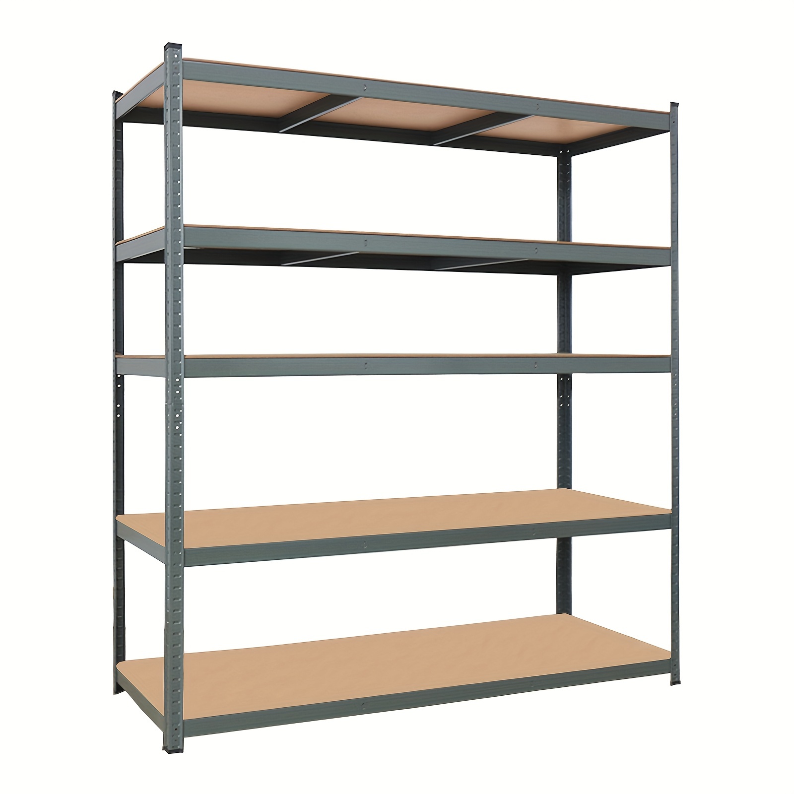 

1pc Household 5-layer Coating Shelf, Metal Multi-layer Display Rack, Iron Organizer Shelving, With Density Board, 110*45*180cm