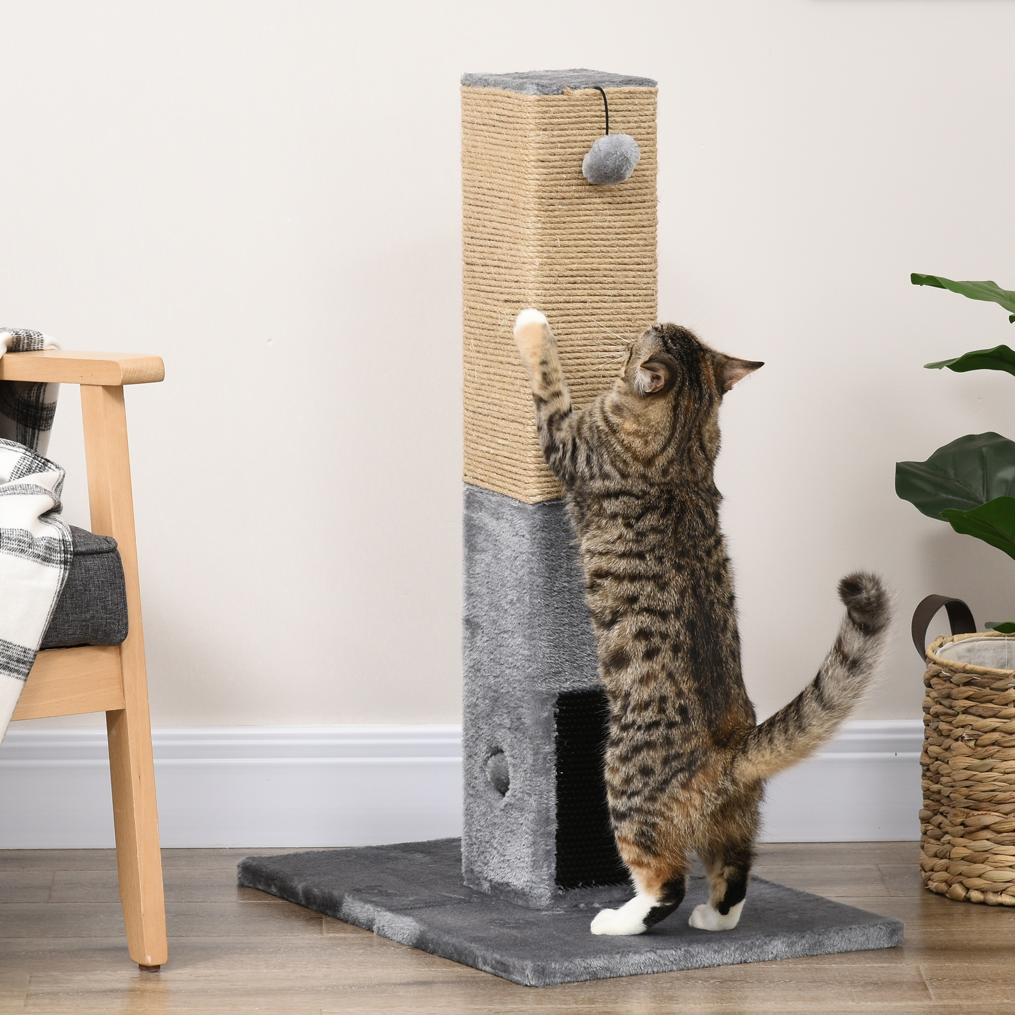   cat scratching post 31 inches high cat scratcher for indoor  