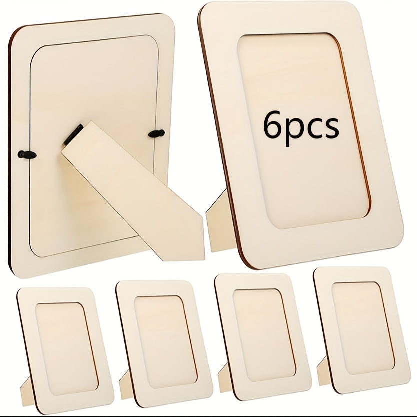 E-shop 6 Holz 6-Zoll Rechteckige Fotorahmen