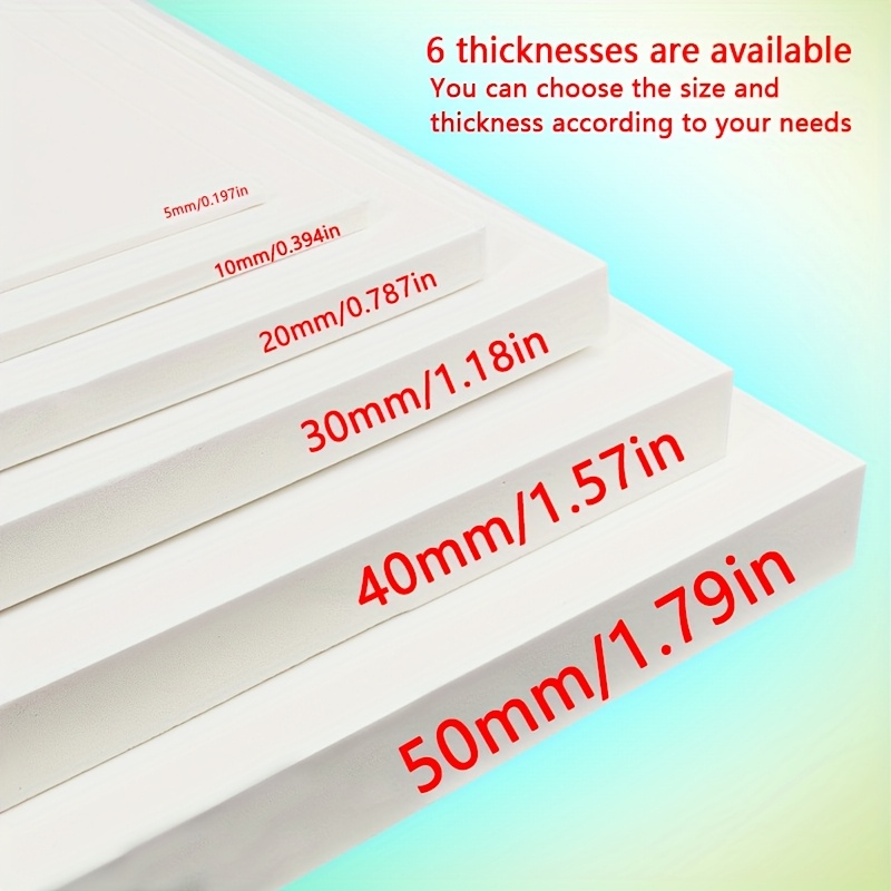 white 50cm x 50cm eva high   foam sheet 6 thickness options high density foam board for painting and diy crafts high quality shock absorbing black and white eva sponge pad suitable for cosplay props model making and sculpting