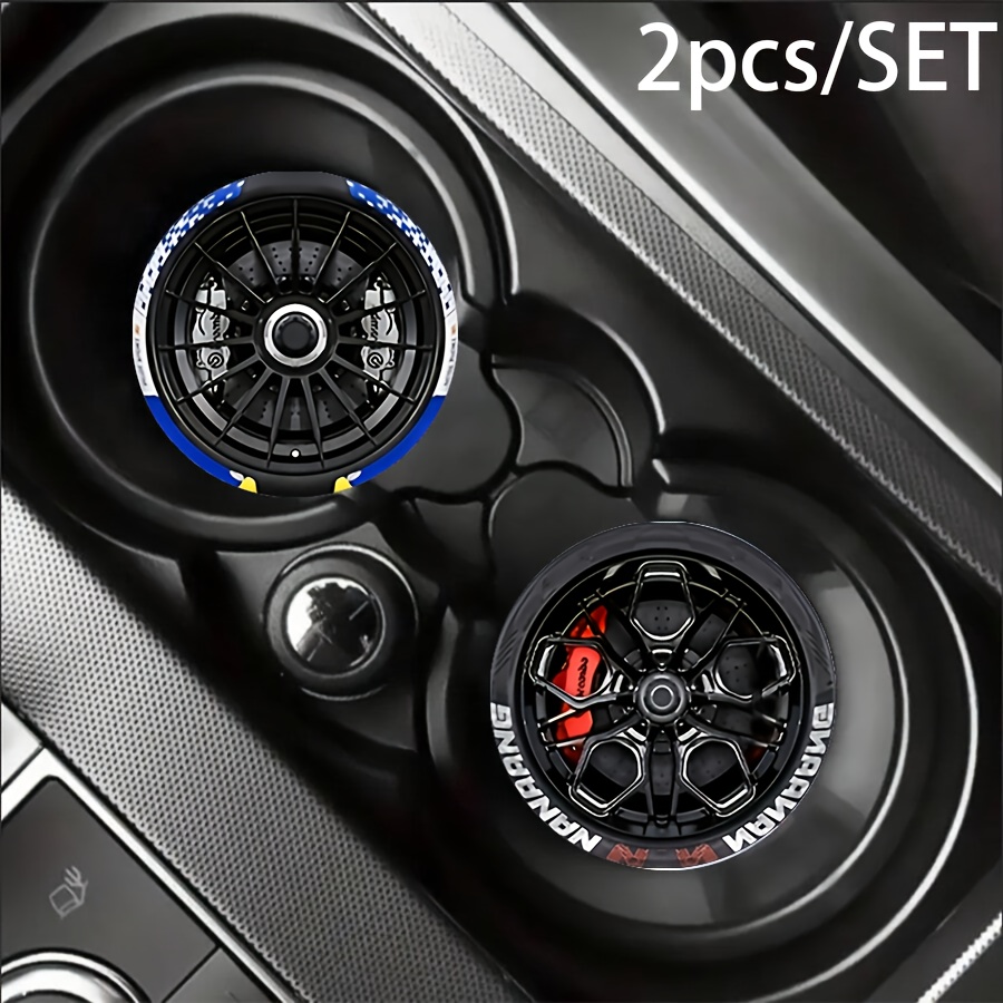 TEMU 2pcs Set: Mechanical Cool Racing Wheel Drink Coasters / Car Coasters / Kitchen Placemats / Coaster Set / Decorative Mats / Cup Holders / Cup
