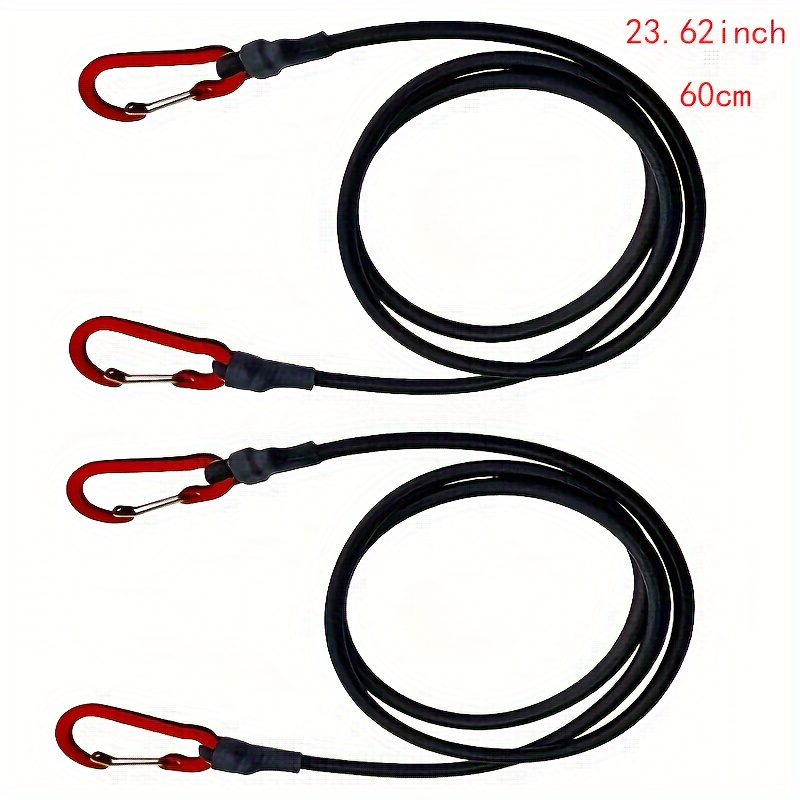 TEMU 2 piezas de Ganchos para Cuerda Elástica de Gran Resistencia, Cuerdas de Empaque para Equipaje de Ciclismo y Kayak, Accesorios de