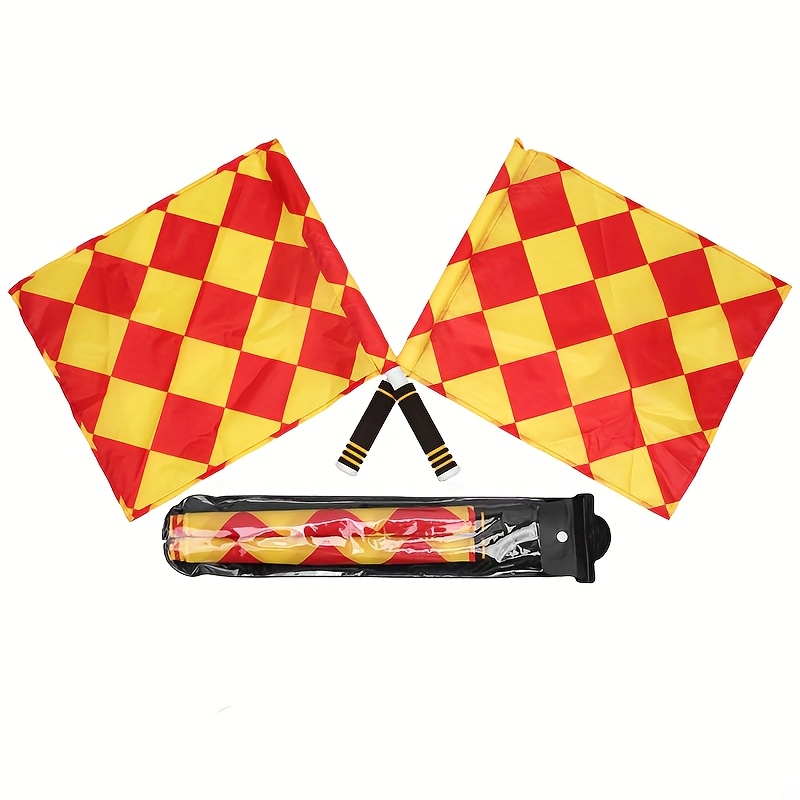 TEMU Ensemble de 2 drapeaux d'arbitre pour l' du football