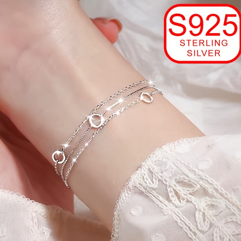Women's Three-layer Circle Bracelet High-end Hollow Hand Ornament