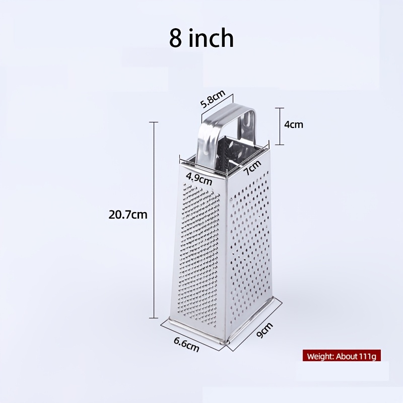 TEMU Stainless Steel Four-sided Grater Vegetable Slicer, Small Size, Household Kitchen Use, Four-sided Cucumber And Potato Slicing Cutter, Garlic