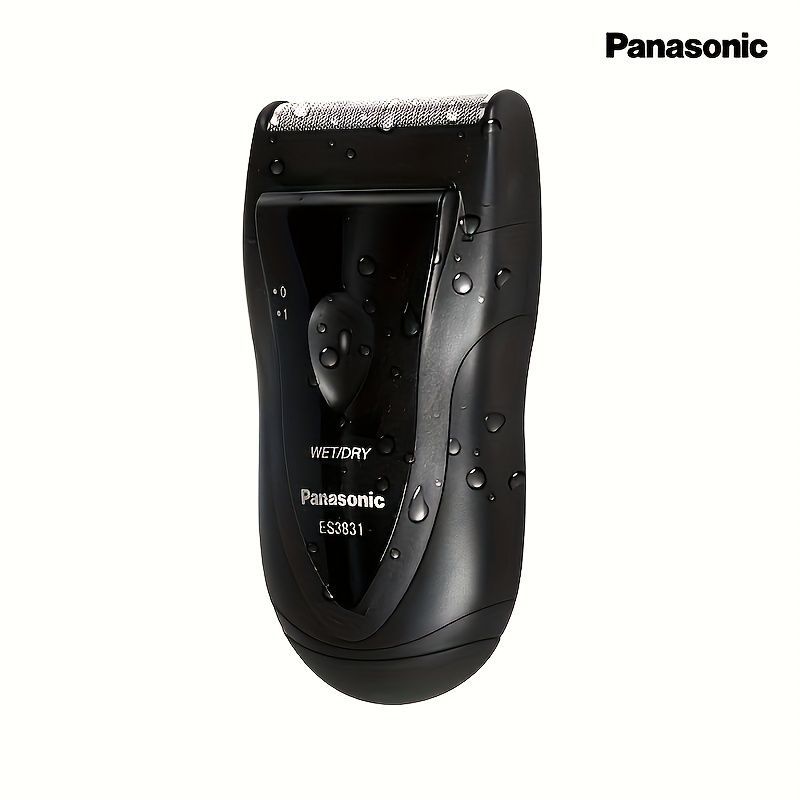 TEMU Panasonic Compact Electric Shaver - Portable, Easy-to-carry, Full Body Washable, Non-rechargeable Aa Battery Powered, Stainless Steel Blade For Smooth Shave