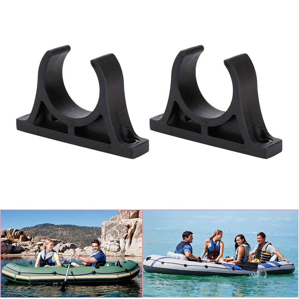 1 Pack Boat Fishing Rod Holder, Clamp On Rod Holder, 360 Degree Adjustable  Dual-use Fishing Pole Holder For Boat Dock Pontoon Canoe