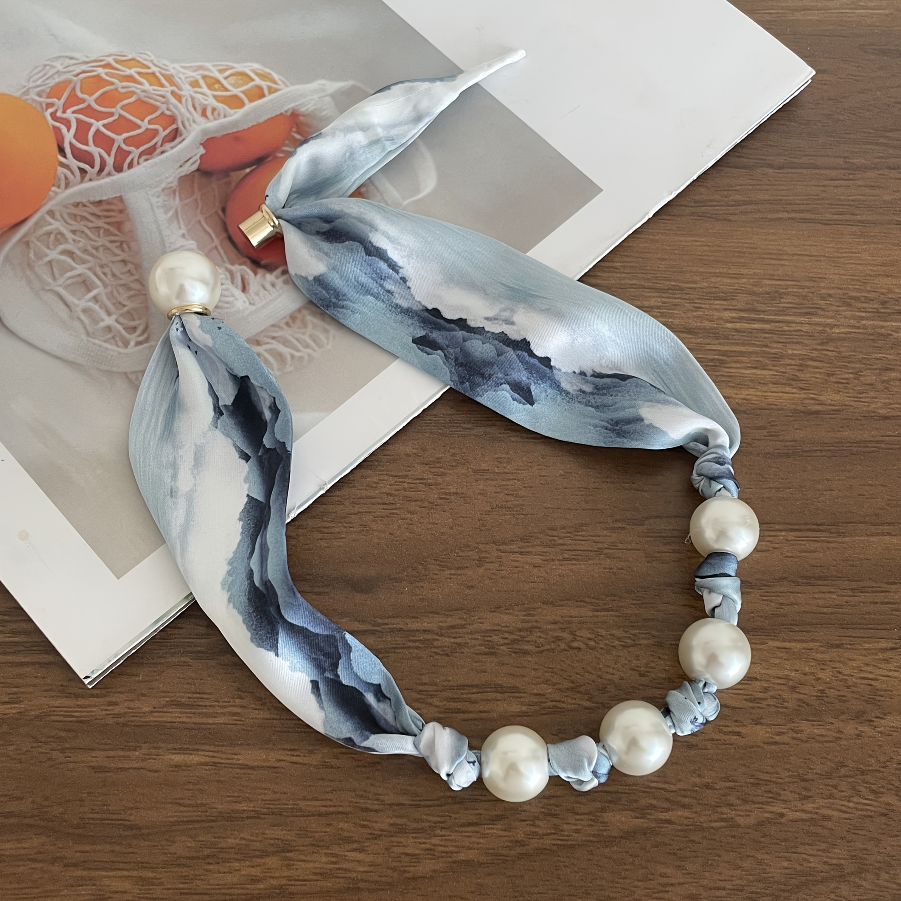 TEMU Oaw Women's /korean Style Scarf Neckerchief - Contrast Color Suitable For Business Meetings, Suit & Dress Accessory, Wrapping Collar Collarbone