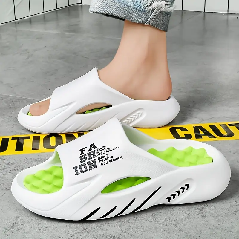 mens slippers 2024 and summer comfortable outsole outdoor casual eva slippers mens fashion cool slides anti slip wear resistant breathable all match couple slippers Product details 5