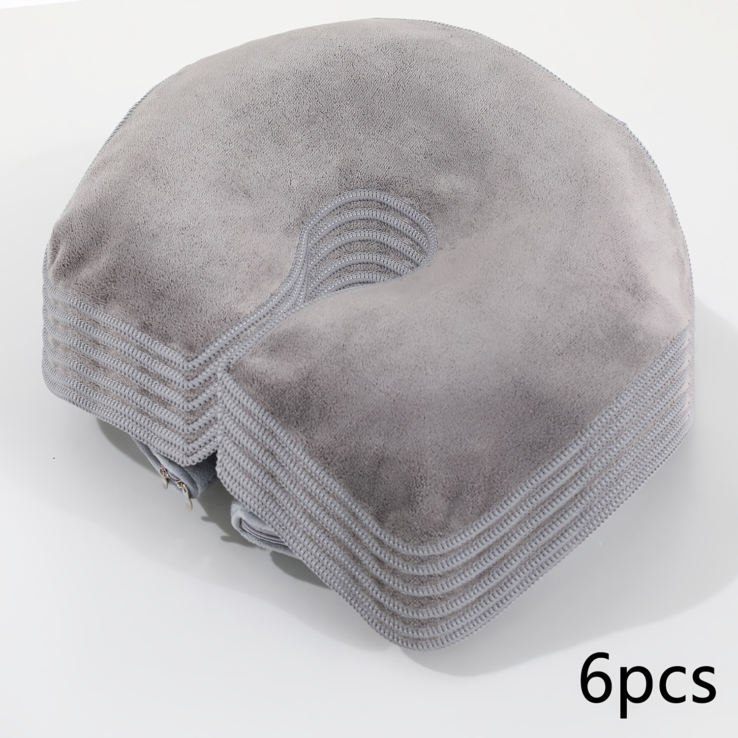 TEMU Microfiber Flat Towels | Pack Of 6, Absorbent And Durable | Size: 35cm X 28cm | Suitable For Wellness And Beauty Salons | Function: Quickly