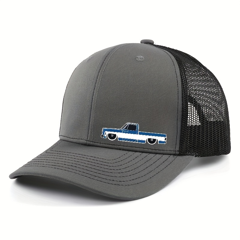 TEMU Casquette de baseball tendance à imprimé petite voiture, casquette de sport unisexe à blocs de couleur et respirante pour et le fitness air,