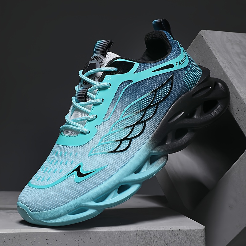 [sneakers] Men's Breathable Knit Running Shoes - Lightweight, Suitable For Gym, Basketball, And , Lace-, Ideal For Sports Enthusiasts, Fitness Shoes, Fashionable Athletic Look