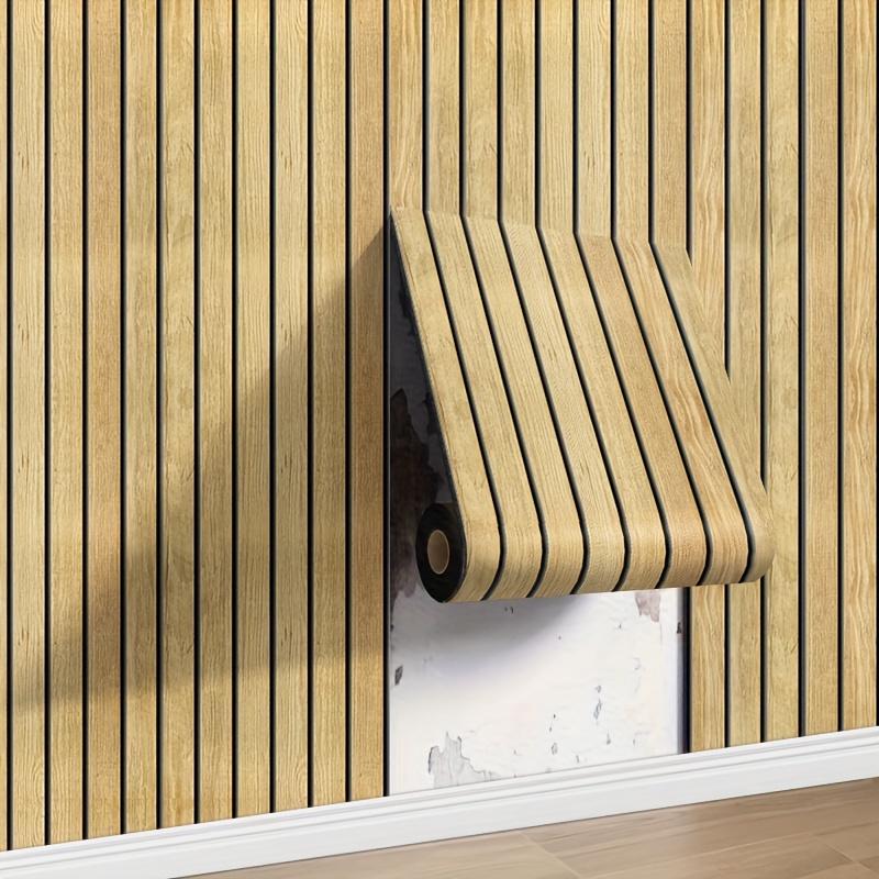 E-shop Selbstklebende 3D Holzmaserung Tapetenpaneele - Abziehbare, abnehmbare, verdickte IXPE-Schaumstoffplatte mit Holzoptik, einfache Montage für