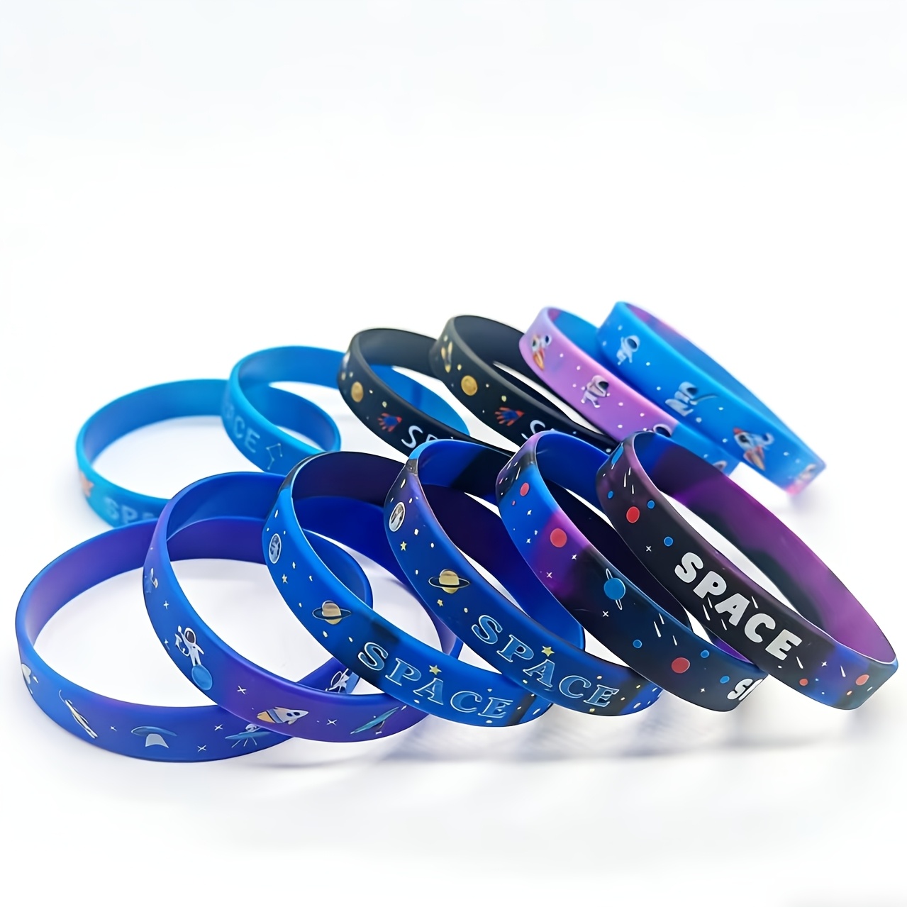 TEMU Gift For Her/him Silicone Wristband, , Astronaut Party Favors, Party Supplies, Back To School Graduation Gifts&halloween, School Christmas
